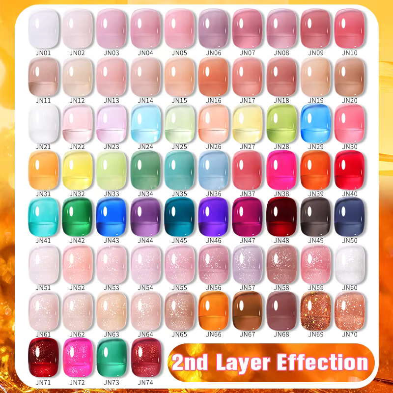 BORN PRETTY 10ml translucide gelée nu Gel vernis à ongles