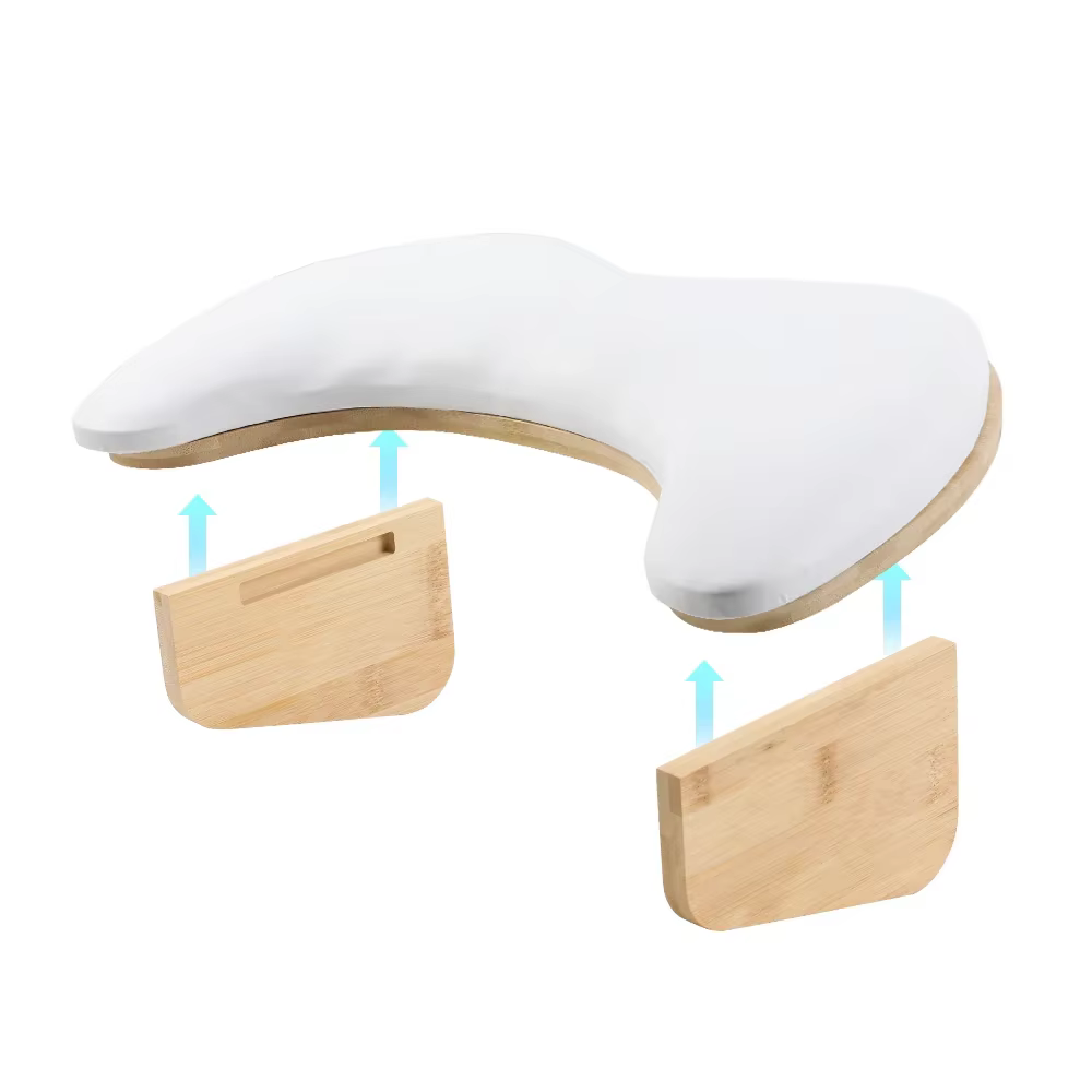 Coussin pour nail art, support de bras incliné en cuir PU