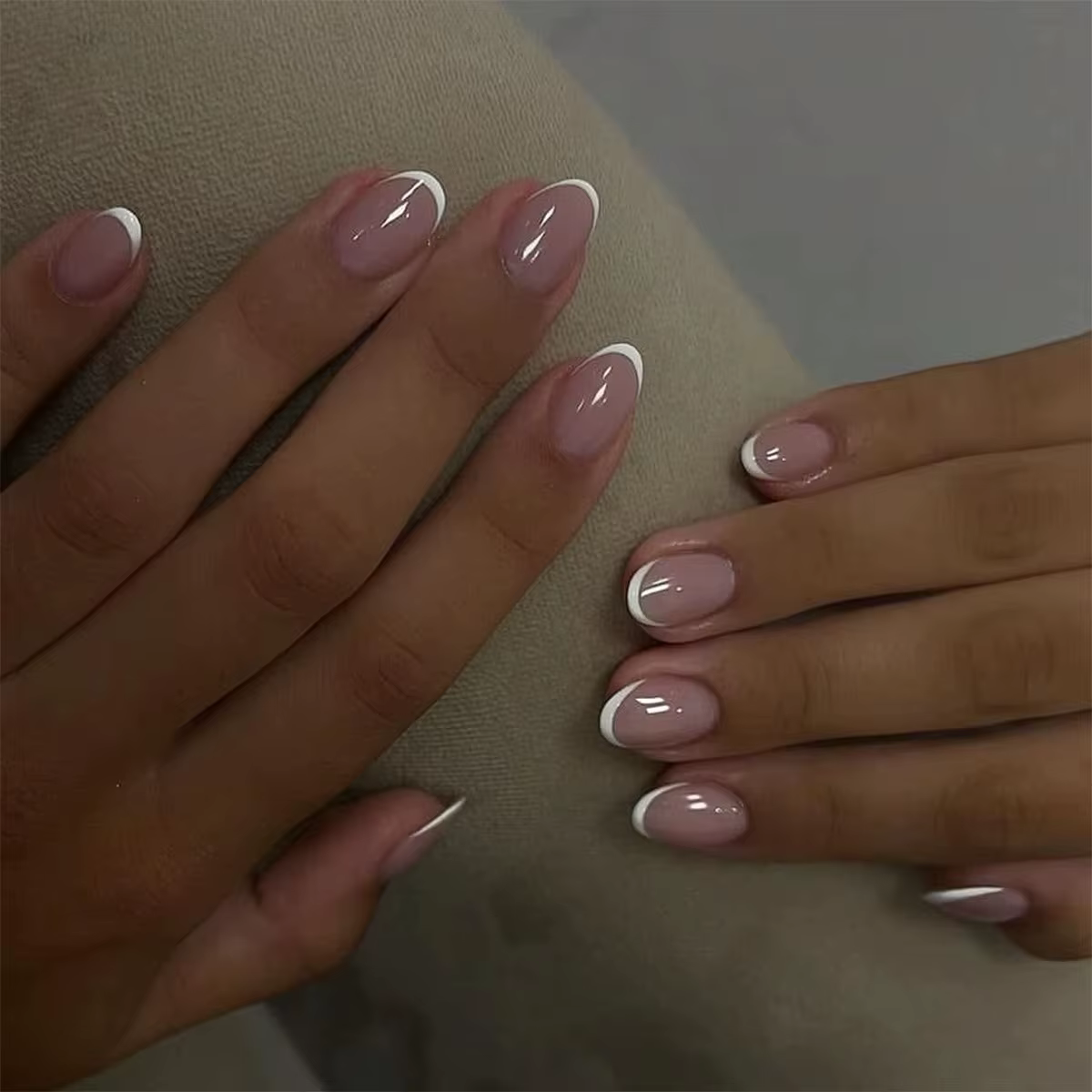 Simple classique français vin rouge amande faux ongles Art Stiletto