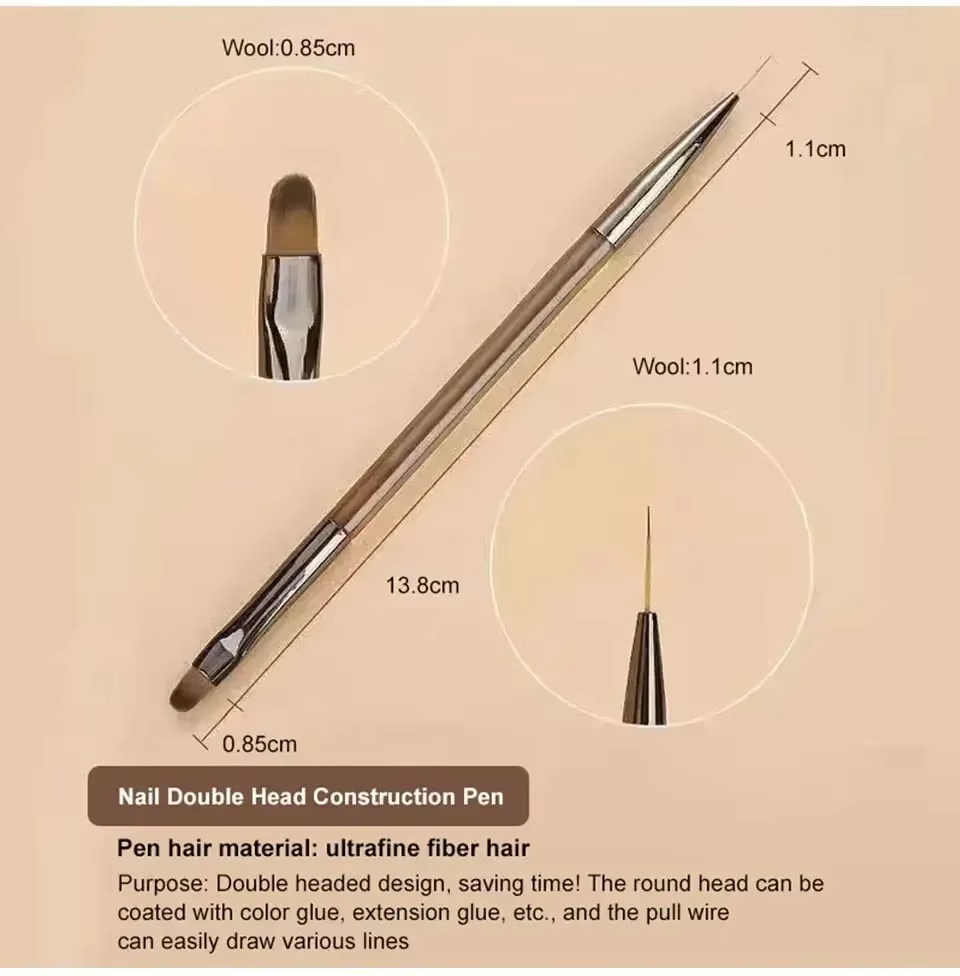 Ensemble de 9 pinceaux à ongles