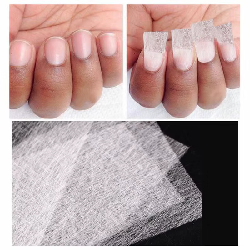 Extension d'ongles en fibre de verre de soie