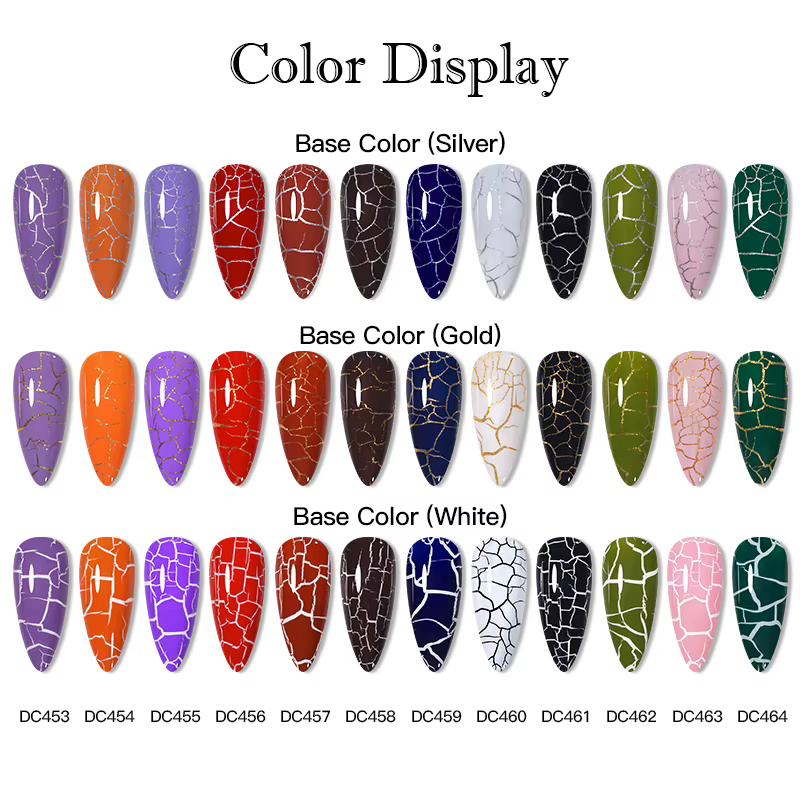 Vernis à ongles gel craquelé