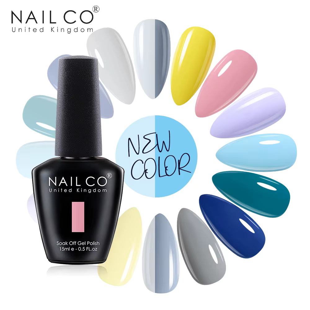 NAILCO 15ml UV Gel Vernis à ongles couleur d'été Lakiery Hybrydowe