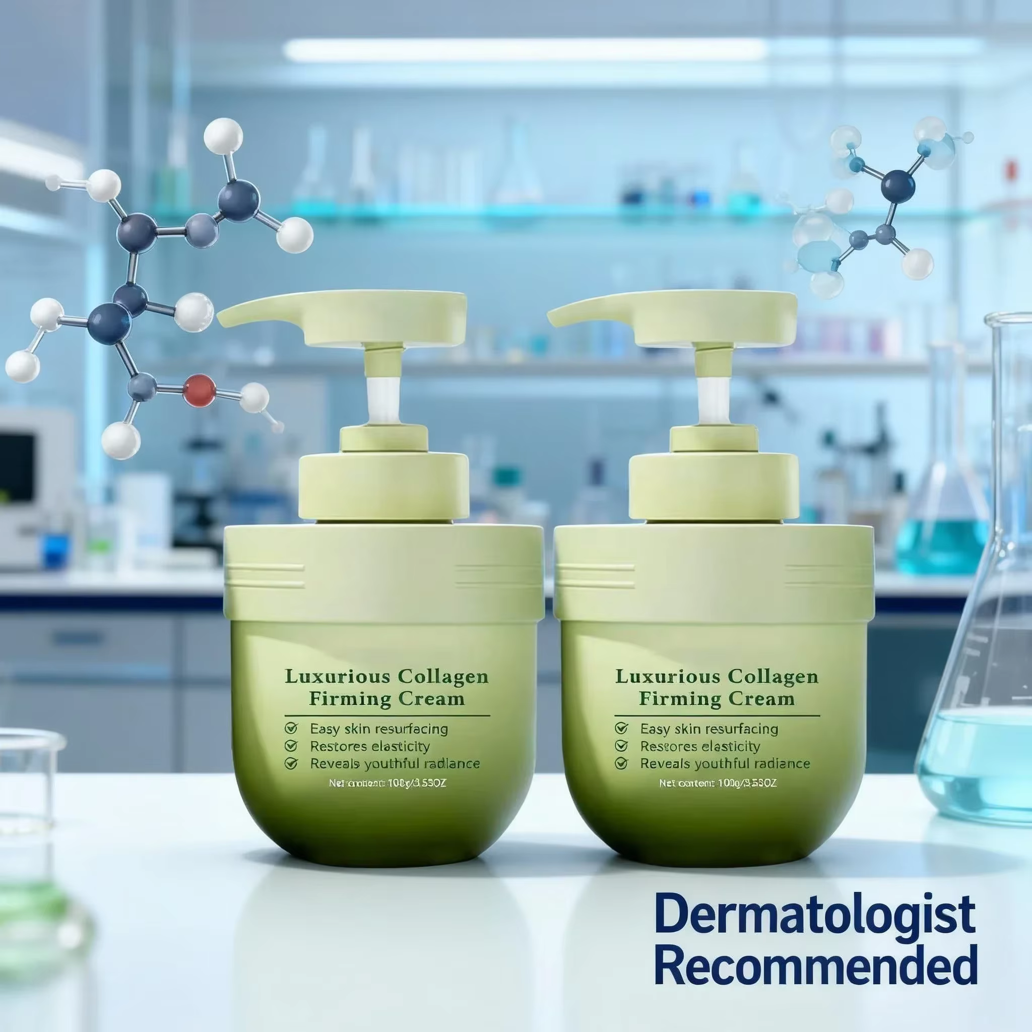 Crème de traitement corporel au collagène nourrissante en profondeur – Lot de 3 pour revivre les peaux ternes, sèches et rugueuses pour tout l'douceur et l'éclat.