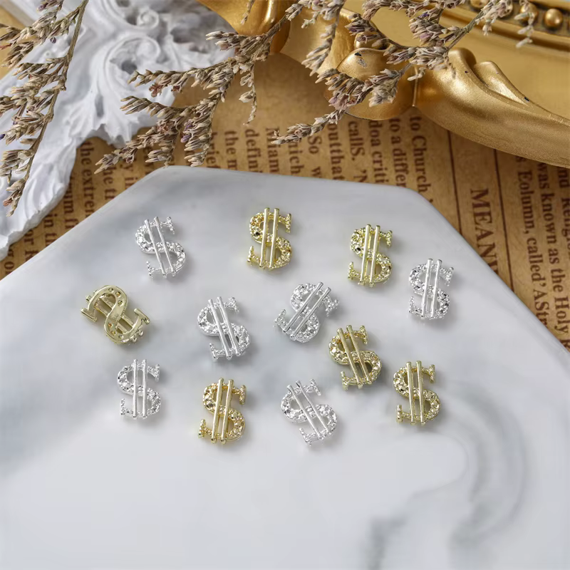 Breloques 3D en alliage Nail Art