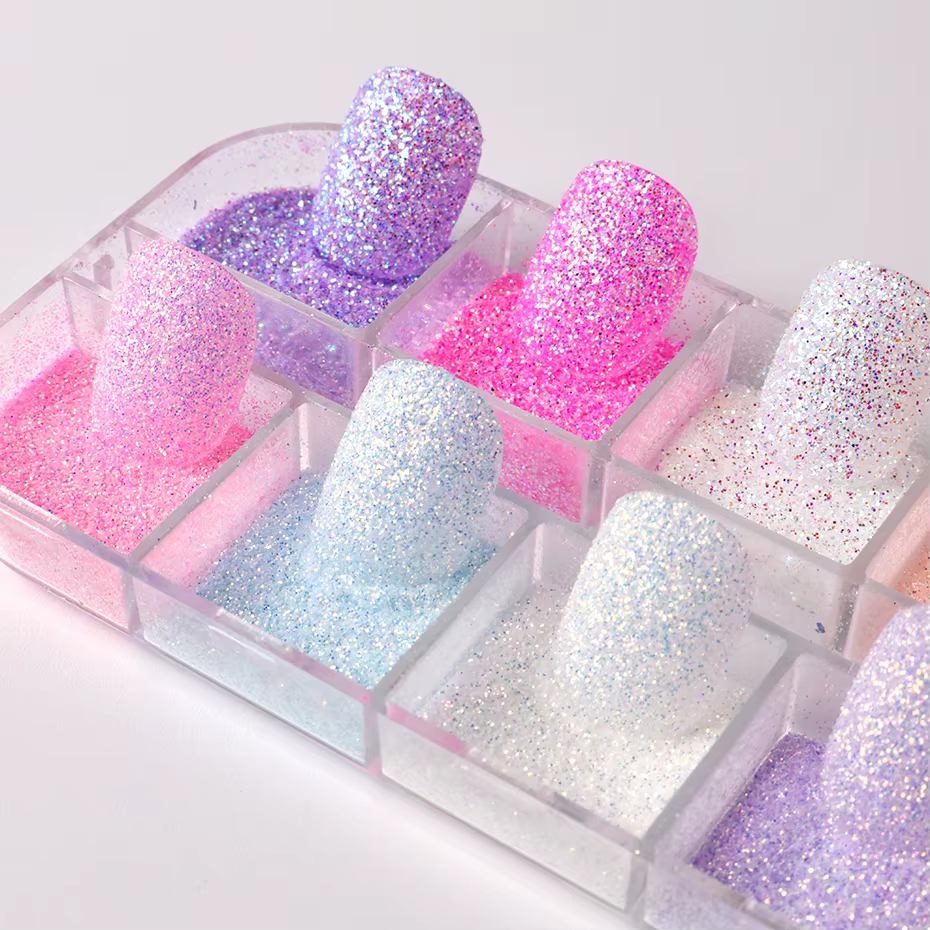Poudre à ongles estivale 12 grilles