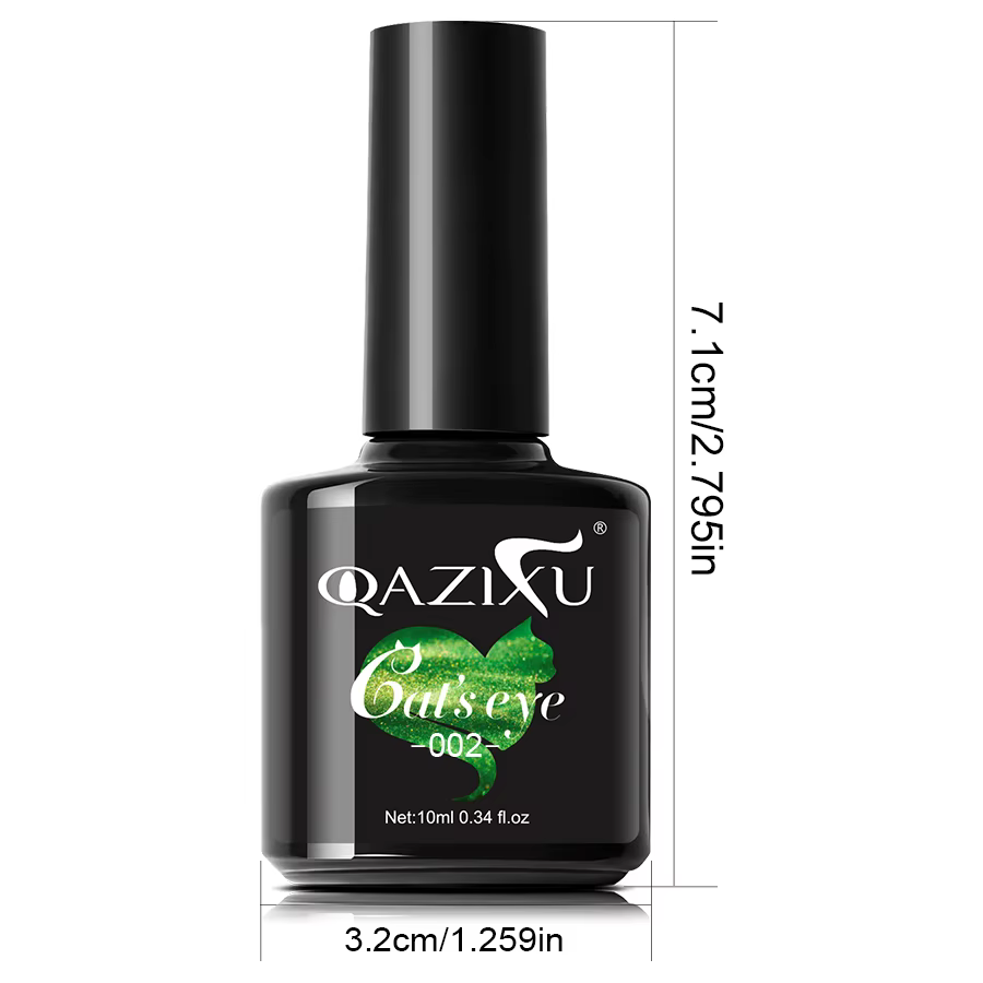 Vernis à ongles Gel œil de chat vert 10ML vernis Gel à tremper cristal galaxie Gel oeil de chat adapté aux Salons de manucure Nail Art