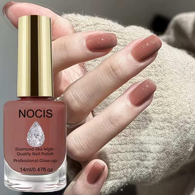 NOCIS 14ml Un vernis à ongles rouge-brun haut de gamme pour l'automne et l'hiver qui crée une ambiance magnifique