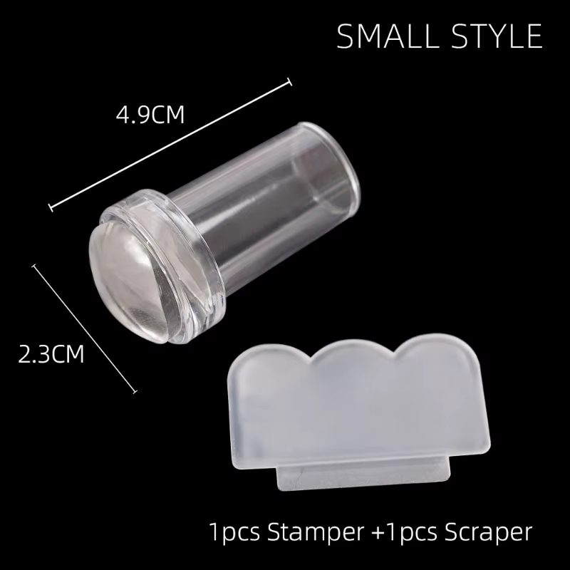 Tampon à Ongles en Silicone avec Impression de Verhéritage à Ongles