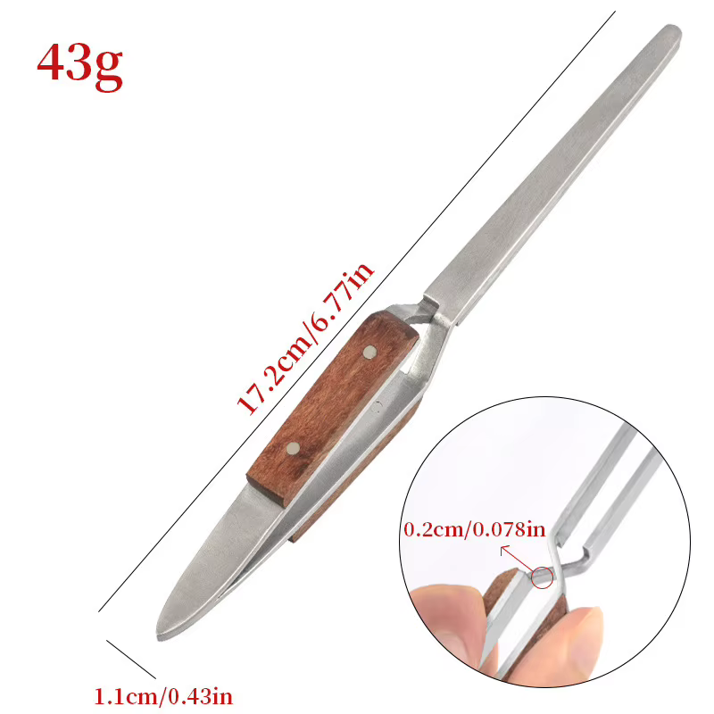 Pince à épiler pour façonner les ongles