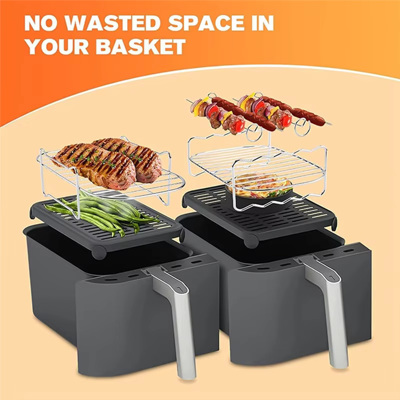 ABWM-Baketron support de friteuse à Air, grille de cuisson pour Tefal EY9018 5.2/3.1 L pour tour T17099 Salter EK5729 9L, accessoires de friteuse à air