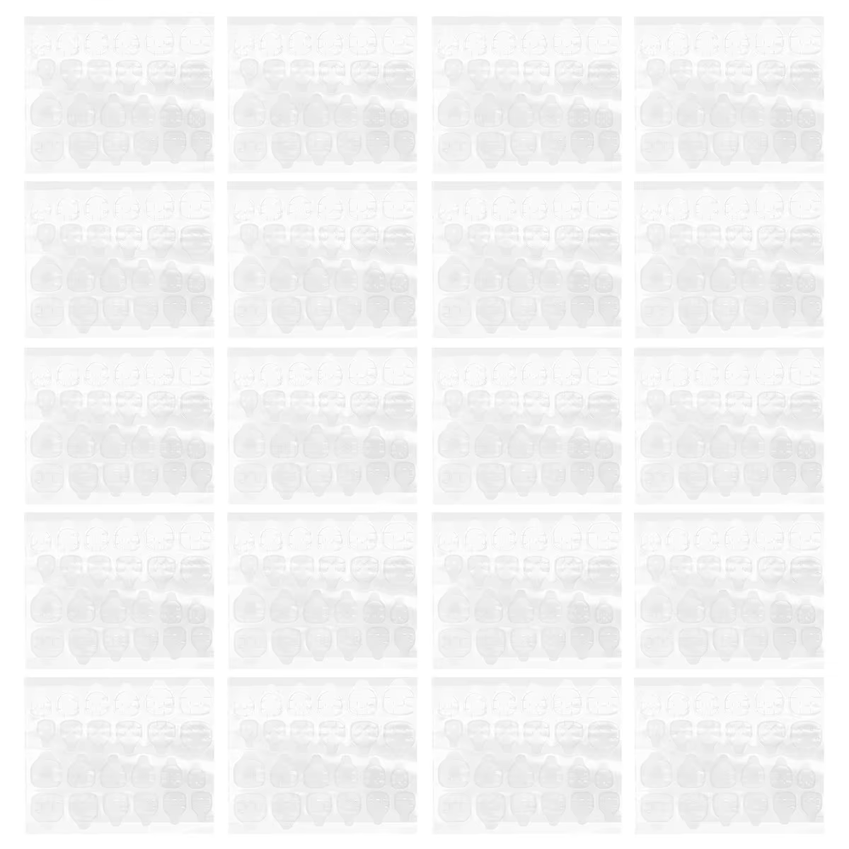 20 feuilles d'autocollants adhésifs pour ongles