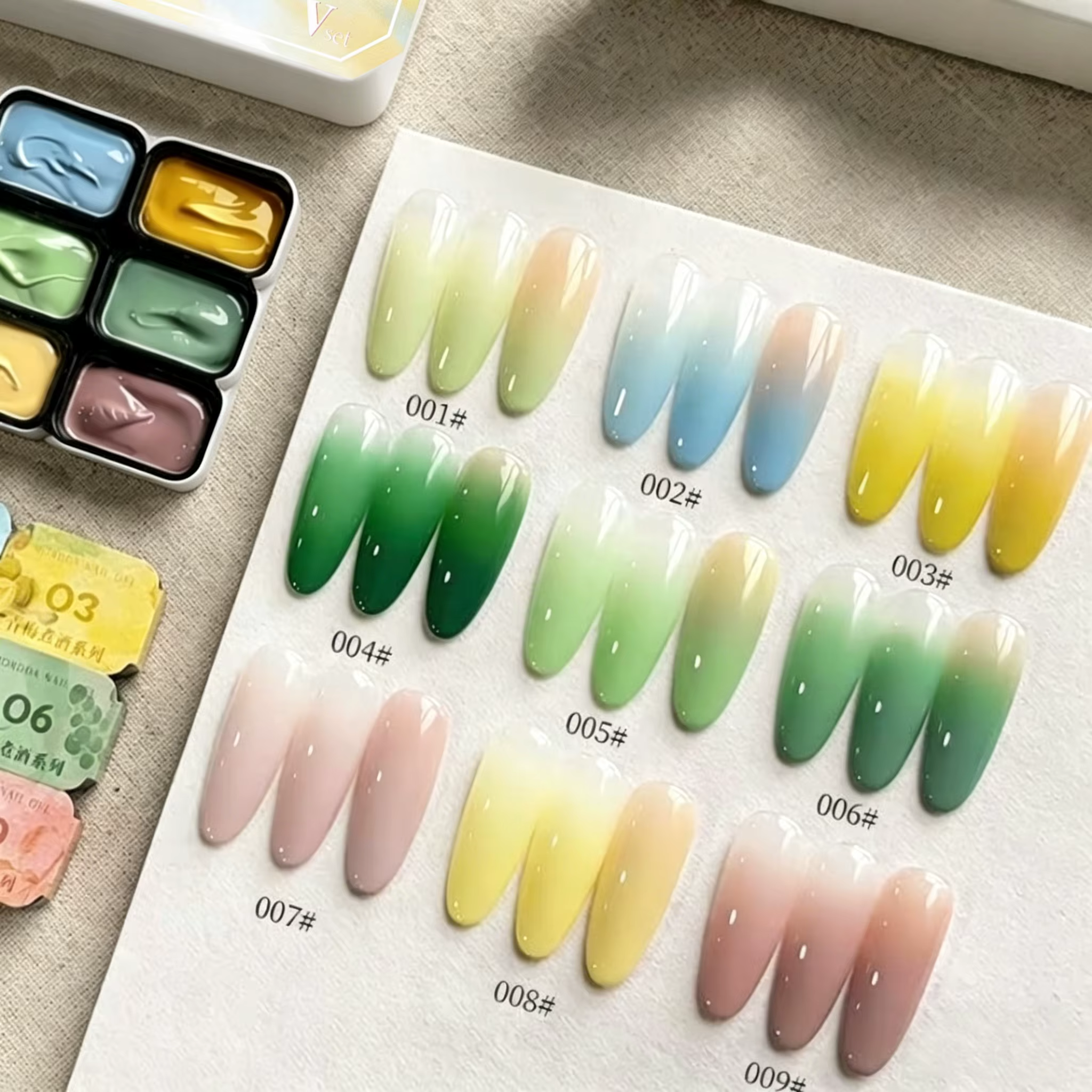 Vernis à ongles solide 9 couleurs