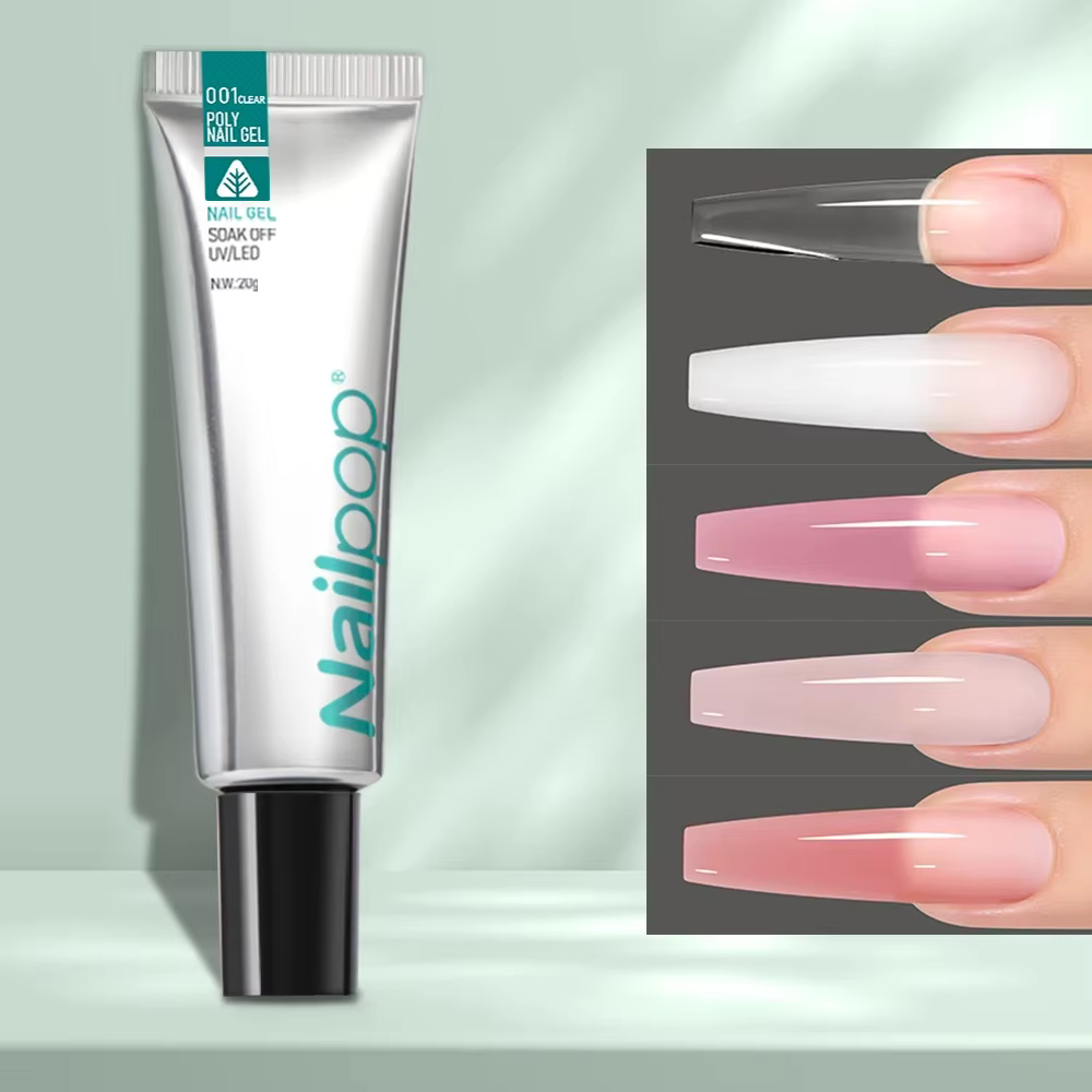 Nailpop Gel acrylique poly pour ongles en 6 couleurs