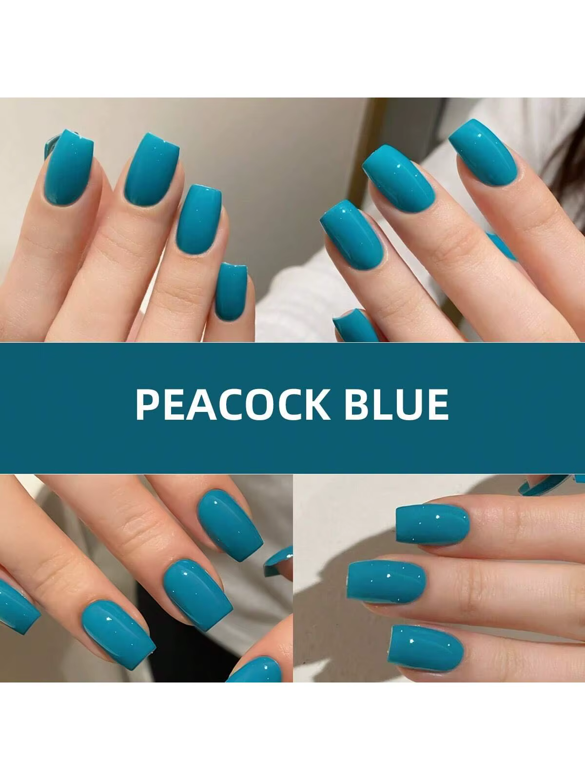 2025 Gel bleu paon japonais printemps-été - Vernis à ongles éclaircissant pour la peau