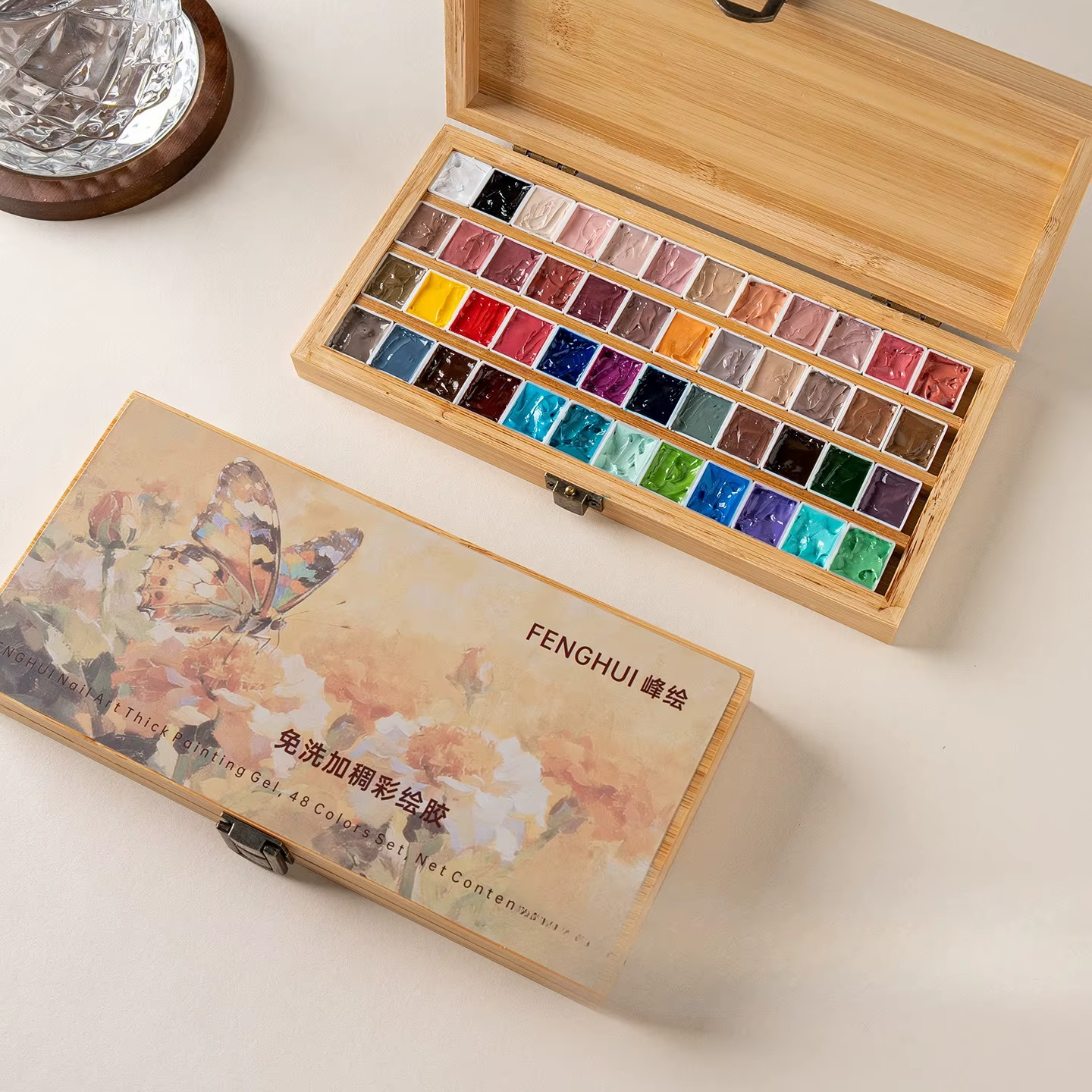 48 Couleurs/Boîte Gel de Peinture à Tapoter pour Ongles UV LED Soak Off