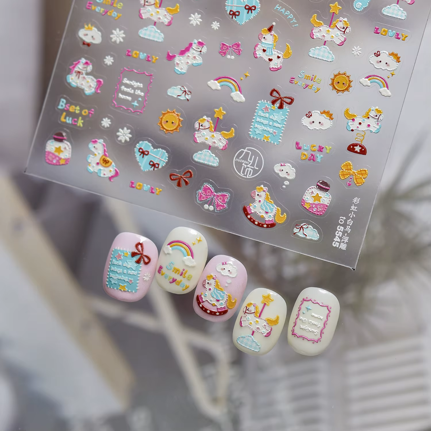 Autocollants pour ongles mignons de style dessin animé