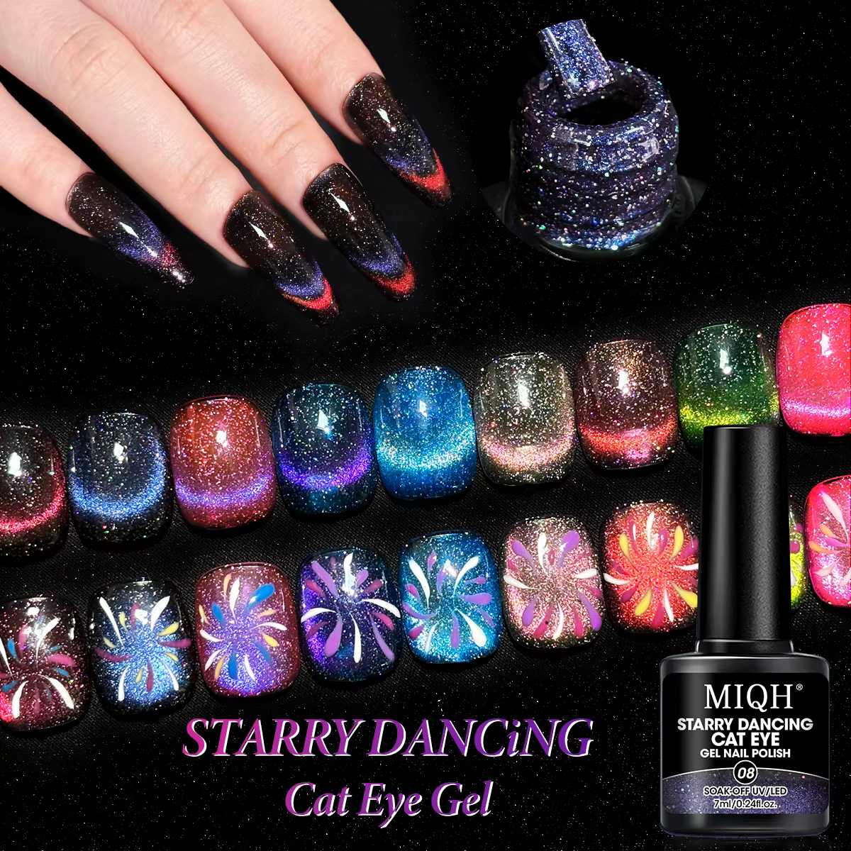 Vernis à ongles Gel 1 pièce-magnétique
