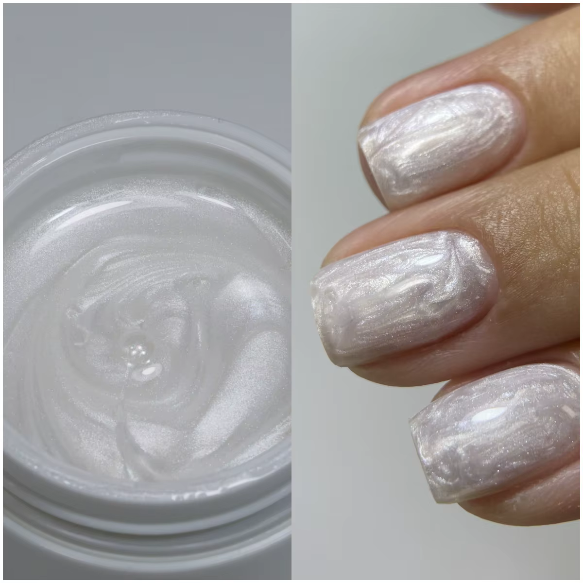 MSHARE 30g Gel de Construction pour Ongles Rose Pailleté