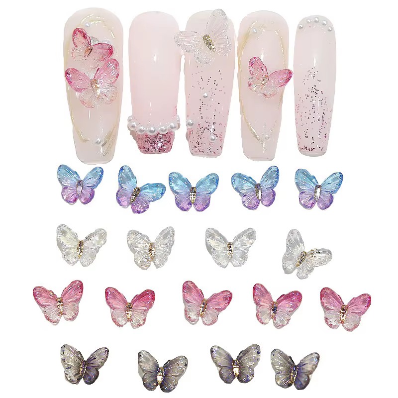 1 boîte de décoration florale pour Nail Art