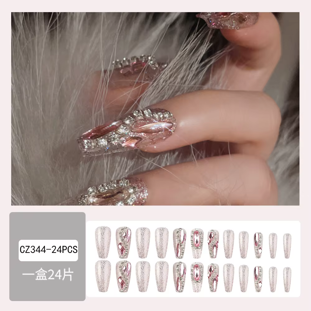 24 faux ongles pour filles