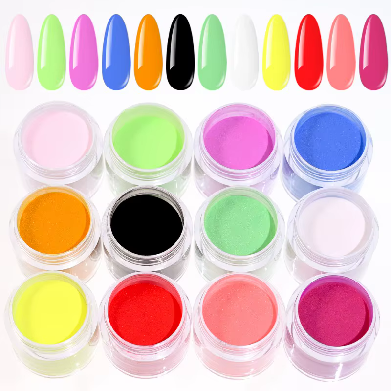 Poudre acrylique 12 couleurs pour manucure