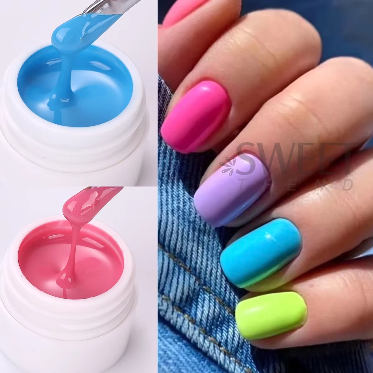 36 couleurs peinture brillante solide vernis à ongles Gel nu brillant couleur