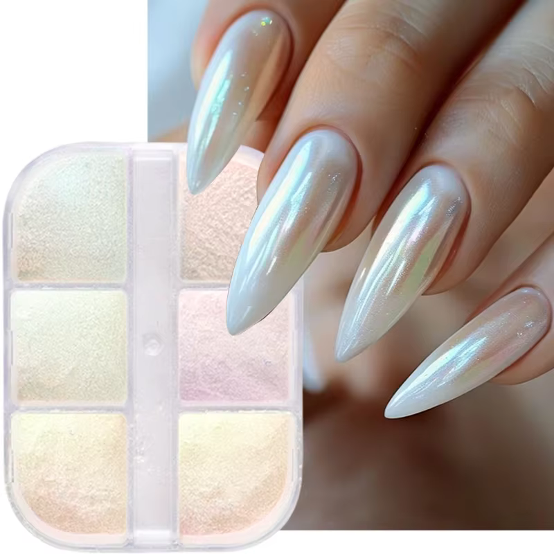 Poudre pour ongles miroir aurore