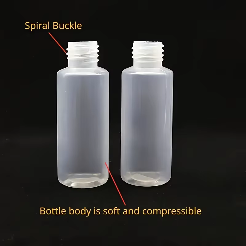Lot de 4 flacons souples anti-fuite avec embouts de précision