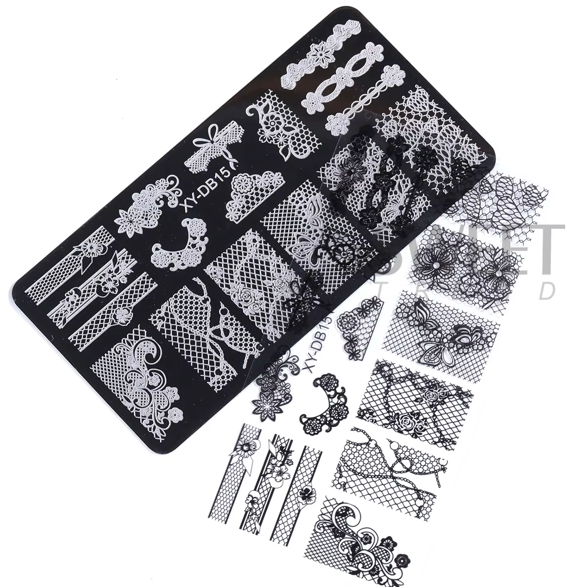 Plaque d'estampage pour Nail Art de mariage