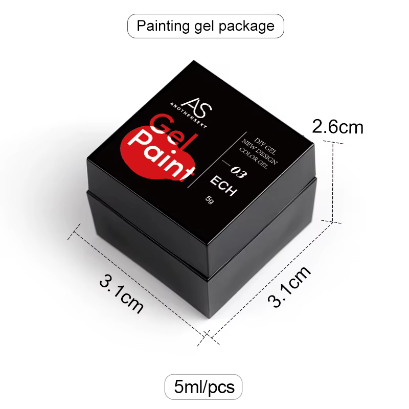 AS Sliver métal effet ligne fleur dessin Gel tremper des couleurs transparentes 5g peinture Gel vernis UV Nail Art Gel