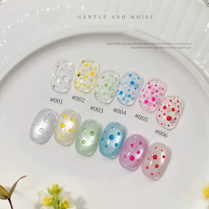 Kit de gel pour ongles effet goutte d'eau