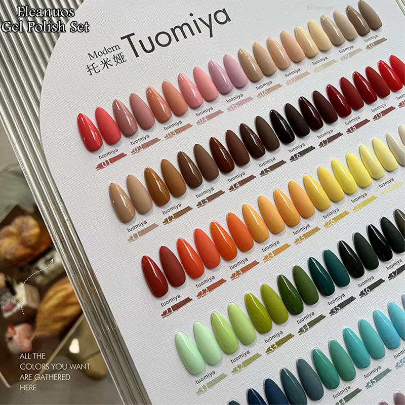 Eleanuos populaire gel polissage 60 pièces vernis mixte trempage arc-en-ciel Semi Permanent brillant quatre saisons ongles UV LED Salon gel 15ML