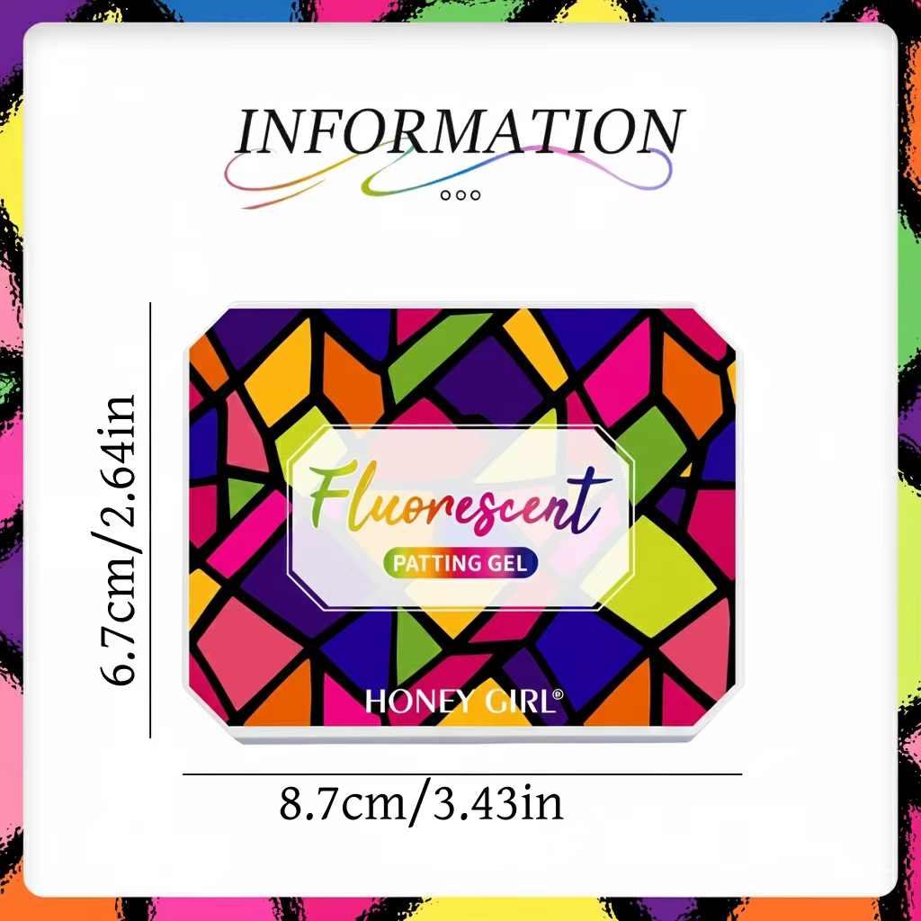 Gel fluorescent pour ongles en 9 couleurs