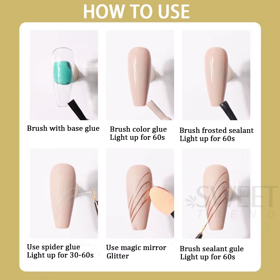 Vernis à ongles Gel araignée Semi-solide