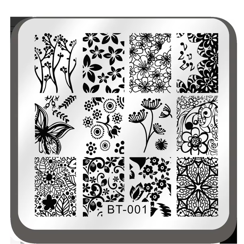 Plaques d'Estampage pour Ongles