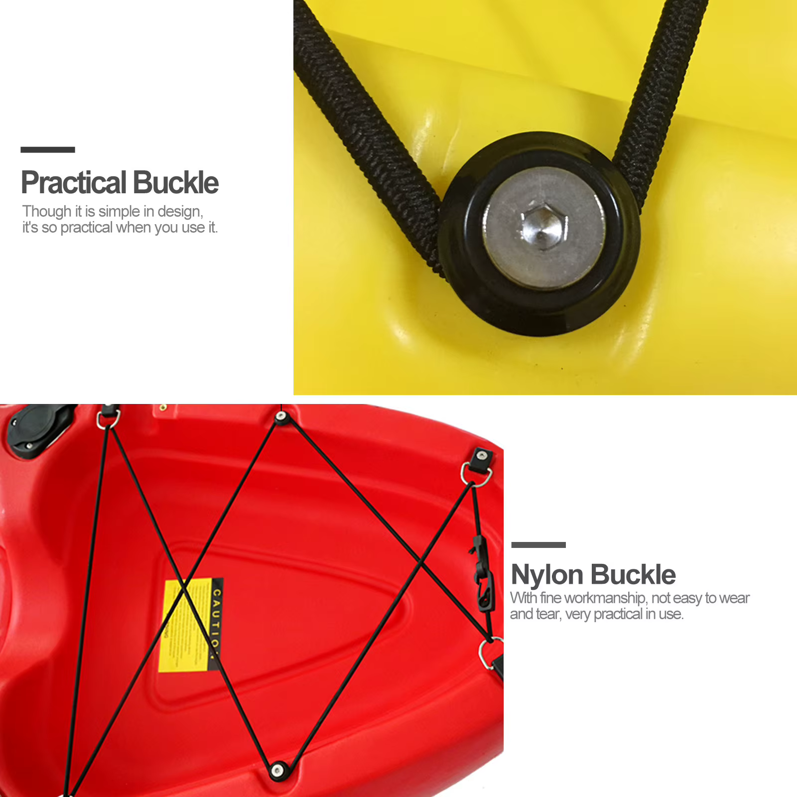 10 ensembles d'accessoires pour canoë, accessoires de rafting, crochets de corde, accessoires pour kayaks et planches à pagaie