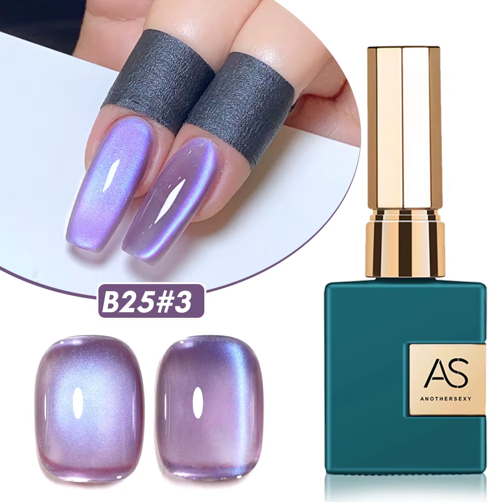 AS 15ml myrtille oeil de chat Gel magnétique Vernis à ongles