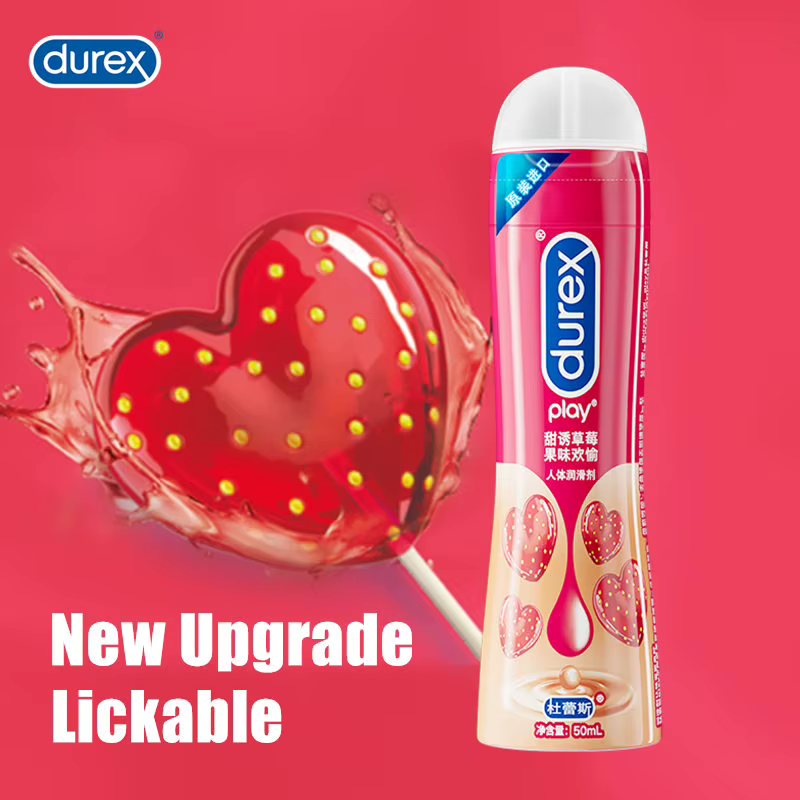 Durex play lubrifiant 5 Types à base de silicium 50ml lubrifiant à base d'eau léchable huile de Massage orgasme Anal Vaginal sexe lubrifiant jouets