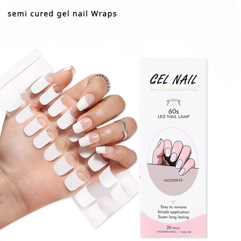 Autocollants pour ongles en Gel semi-durci UV