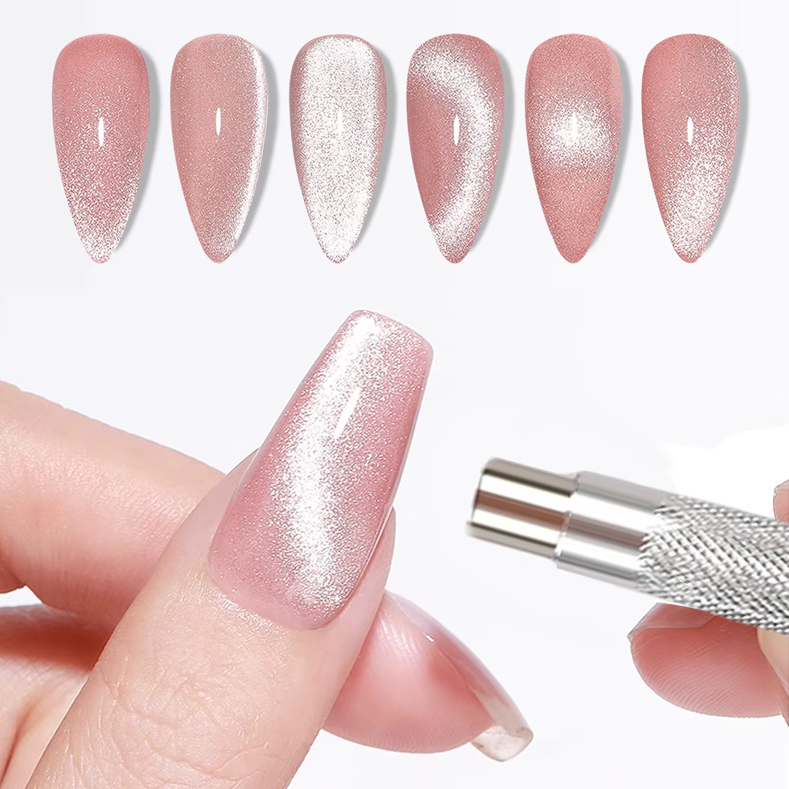 Aimants pour Nail Art, or et argent