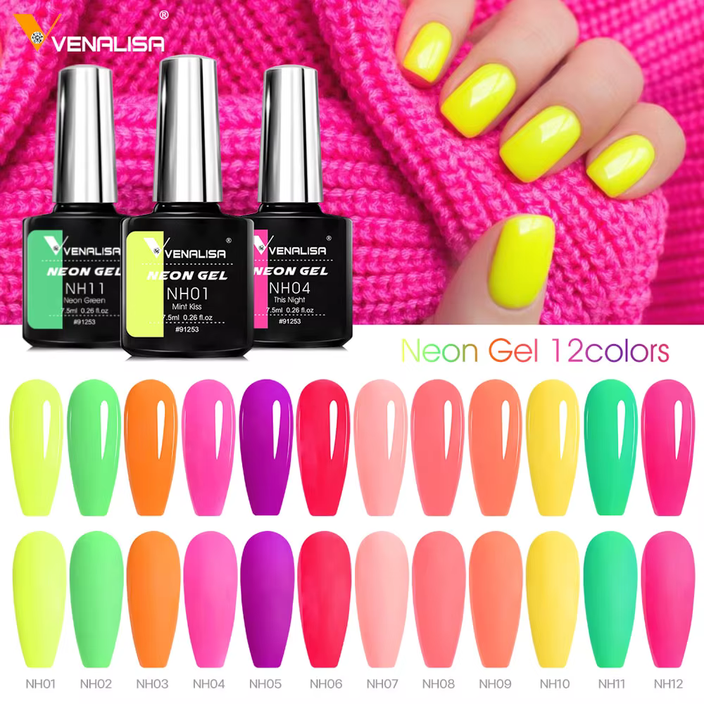 Venalisa néon vernis à ongles Super magnifique couleur d'été manucure