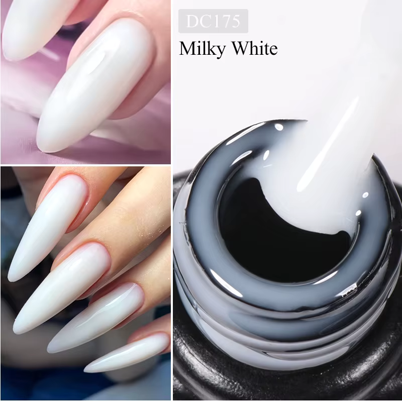 Mtssii 7ml blanc laiteux Extension rapide Gel vernis à ongles Semi Permanent tremper manucure Nail Art UV LED