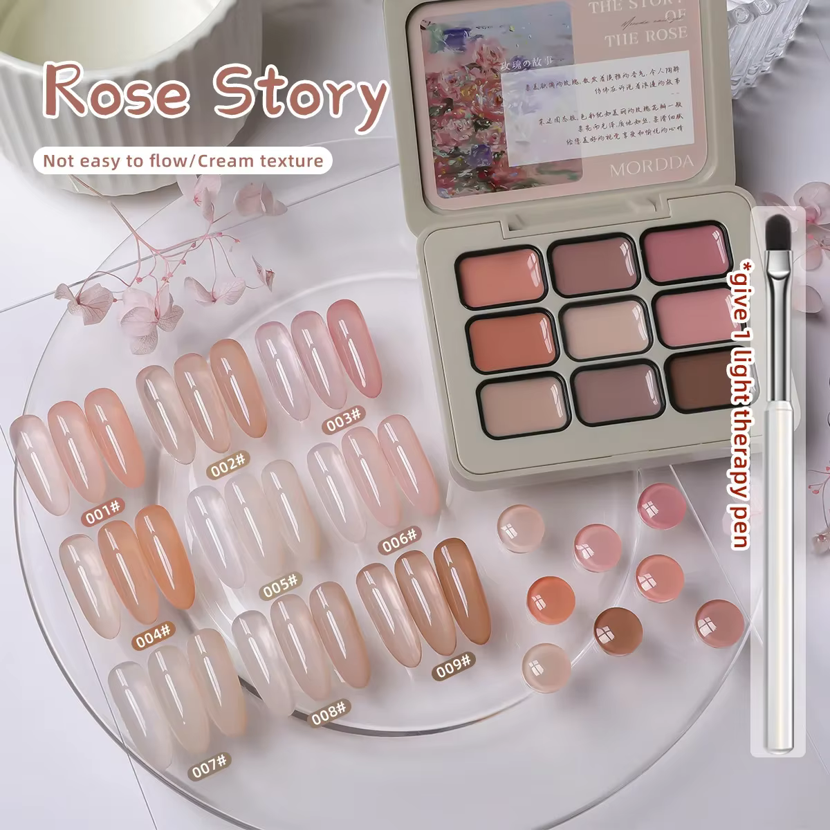 Brise de printemps dans la poésie 9 couleurs Gel pour ongles tir rapide dégradé peinture poudre Blush conception Peelable UV LED vernis à ongles Nail Art