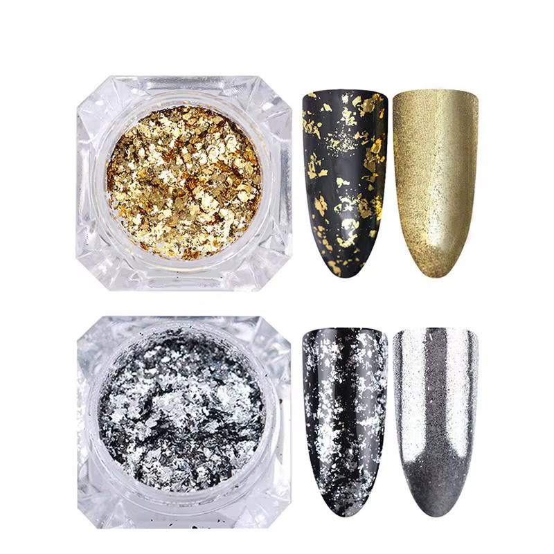 Paillettes en aluminium pour ongles