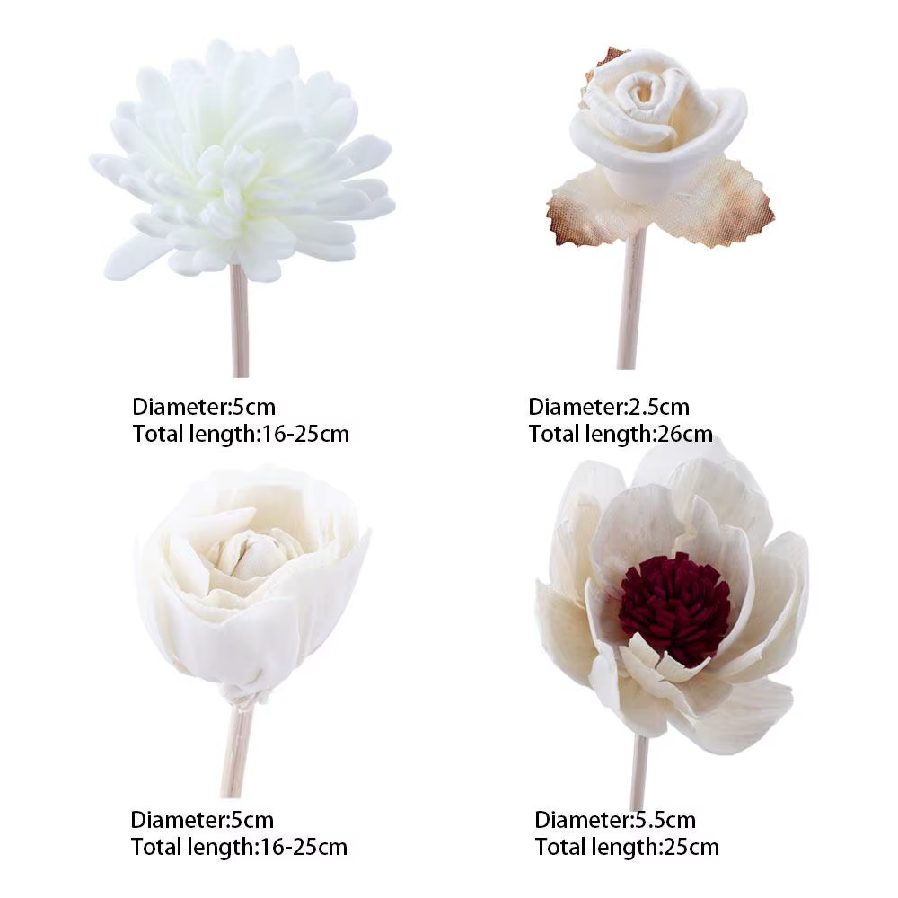 Diffuseur de parfum d'huile aromatique, désodorisant, fleur artificielle, fleur d'aromathérapie, diffuseur en rotin