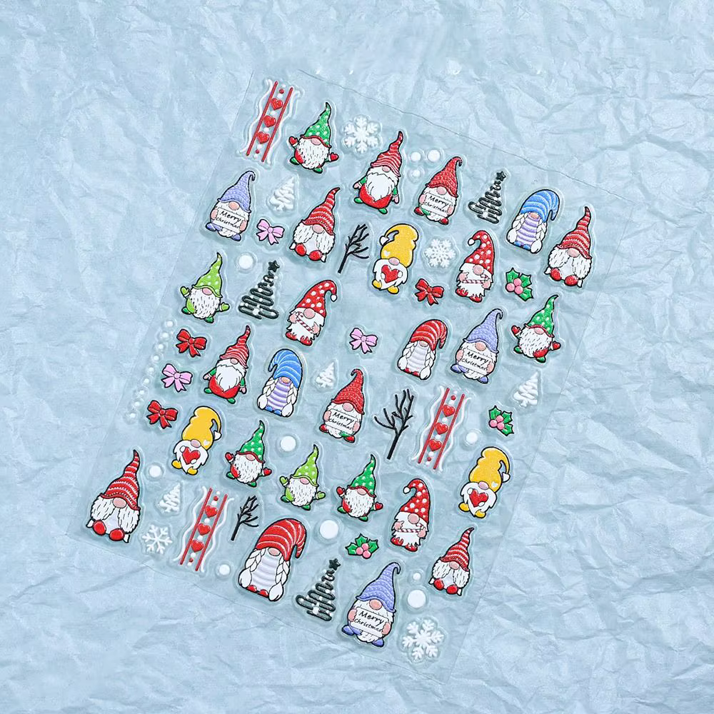 Autocollants mignons de Noël pour ongles