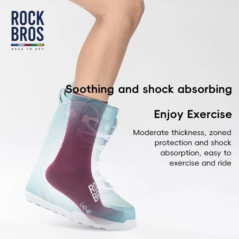 ROCKBROS ROAD TO SKY chaussettes de cyclisme chaussettes de Sport professionnelles chaussette respirante chaussettes de vélo chaussette absorbant les chocs à haute élasticité