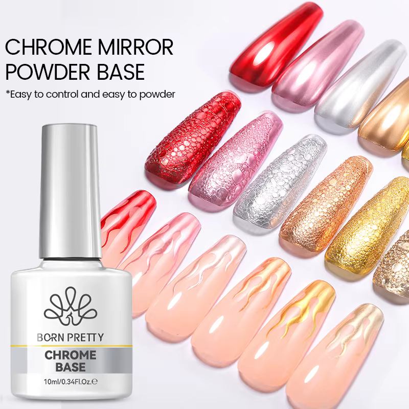 BORN PRETTY Vernis à ongles gel à base de chrome 10 ml