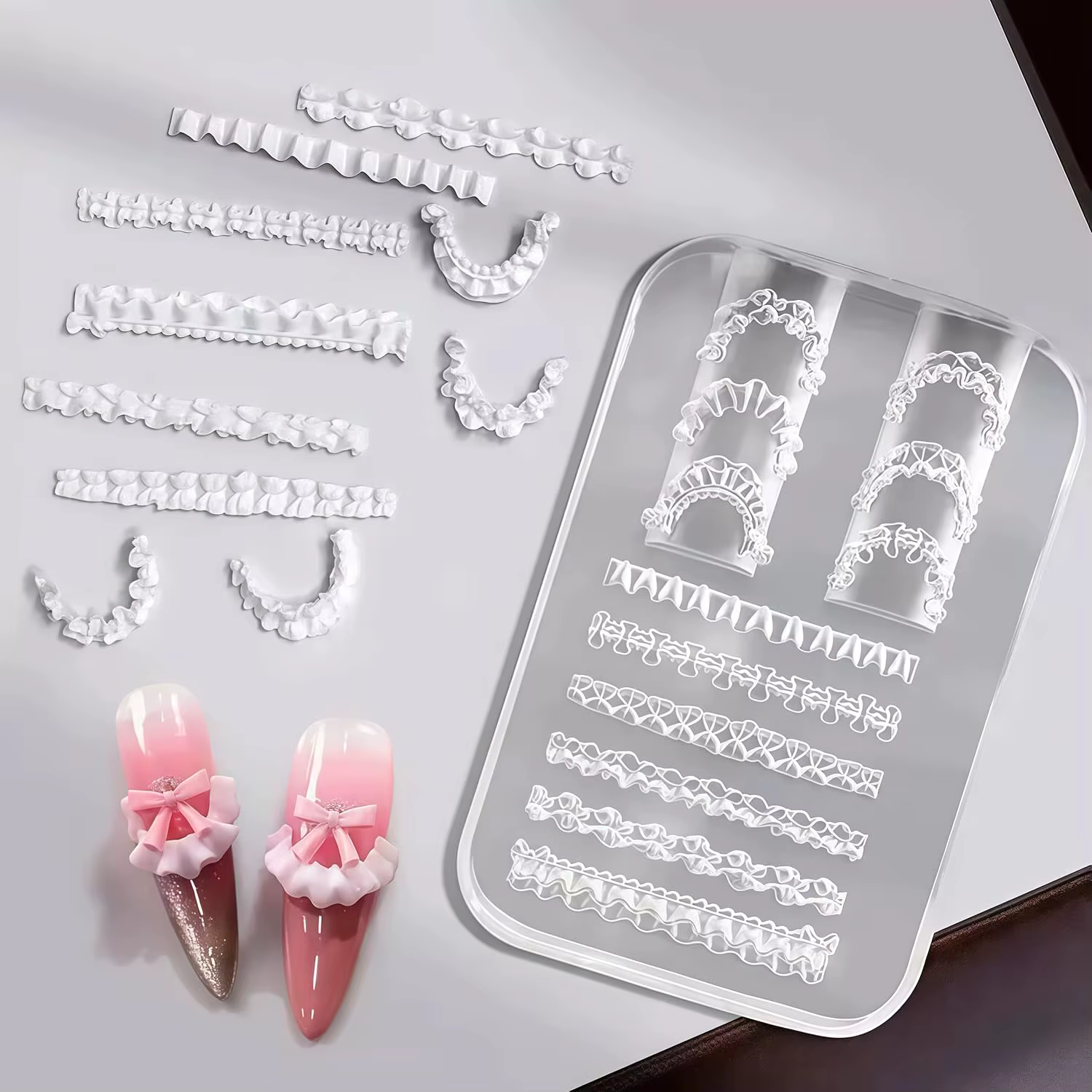 Pochoir 3D en silicone pour nail art